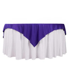 Scuba 70"x70" Table Overlay Square Tablecloth Purple - Wrinkle Free & Stain Resistant Table Cover - Bell Racket Store