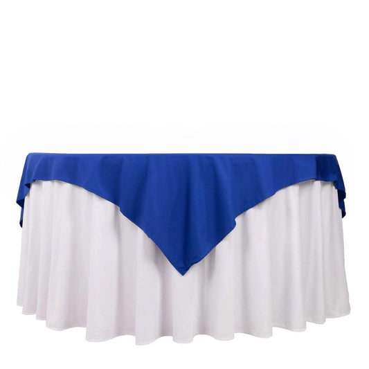 Scuba 70"x70" Table Overlay Square Tablecloth Royal Blue - Wrinkle Free & Stain Resistant Table Cover - Bell Racket Store