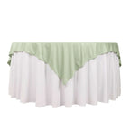 Scuba 70"x70" Table Overlay Square Tablecloth Sage Green - Wrinkle Free & Stain Resistant Table Cover - Bell Racket Store