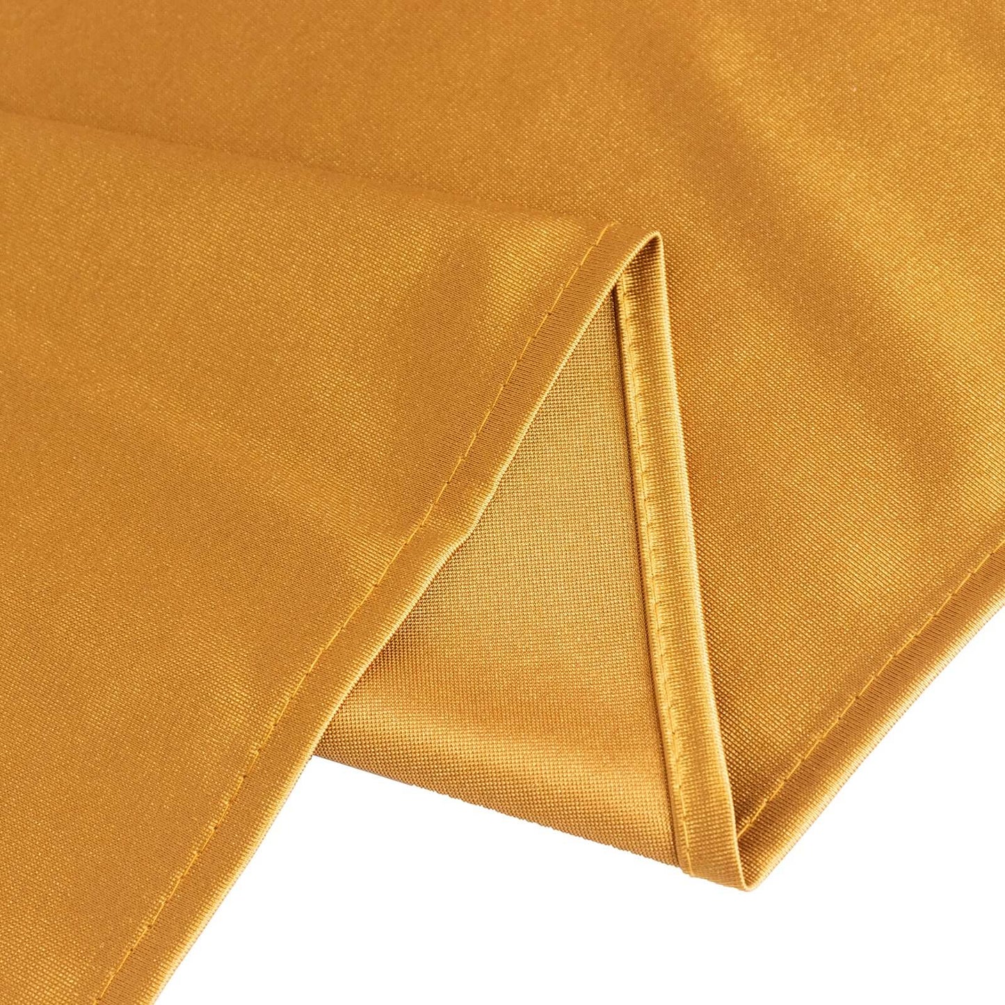 Scuba 70"x70" Table Overlay Square Tablecloth Shimmer Gold - Wrinkle Free & Stain Resistant Table Cover - Bell Racket Store