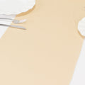 Scuba Polyester 12"x108" Table Runner Beige - Wrinkle - Free Table Linen - Bell Racket Store