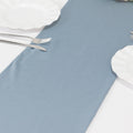 Scuba Polyester 12"x108" Table Runner Dusty Blue - Wrinkle - Free Table Linen - Bell Racket Store