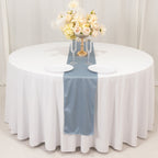 Scuba Polyester 12"x108" Table Runner Dusty Blue - Wrinkle - Free Table Linen - Bell Racket Store