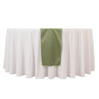 Scuba Polyester 12"x108" Table Runner Dusty Sage Green - Wrinkle - Free Table Linen - Bell Racket Store