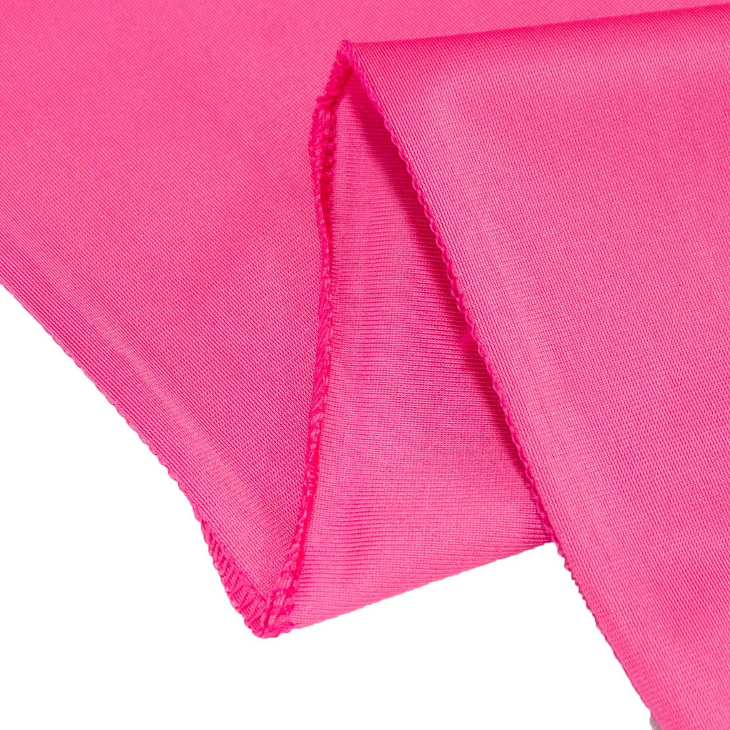 Scuba Polyester 12"x108" Table Runner Fuchsia - Wrinkle - Free Table Linen - Bell Racket Store