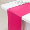 Scuba Polyester 12"x108" Table Runner Fuchsia - Wrinkle - Free Table Linen - Bell Racket Store