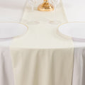 Scuba Polyester 12"x108" Table Runner Ivory - Wrinkle - Free Table Linen - Bell Racket Store