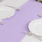 Scuba Polyester 12"x108" Table Runner Lavender Lilac - Wrinkle - Free Table Linen - Bell Racket Store
