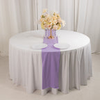 Scuba Polyester 12"x108" Table Runner Lavender Lilac - Wrinkle - Free Table Linen - Bell Racket Store