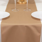 Scuba Polyester 12"x108" Table Runner Nude - Wrinkle - Free Table Linen - Bell Racket Store