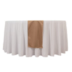 Scuba Polyester 12"x108" Table Runner Nude - Wrinkle - Free Table Linen - Bell Racket Store