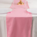 Scuba Polyester 12"x108" Table Runner Pink - Wrinkle - Free Table Linen - Bell Racket Store