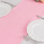 Scuba Polyester 12"x108" Table Runner Pink - Wrinkle - Free Table Linen - Bell Racket Store