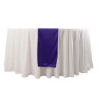 Scuba Polyester 12"x108" Table Runner Purple - Wrinkle - Free Table Linen - Bell Racket Store