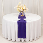 Scuba Polyester 12"x108" Table Runner Purple - Wrinkle - Free Table Linen - Bell Racket Store