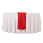 Scuba Polyester 12"x108" Table Runner Red - Wrinkle - Free Table Linen - Bell Racket Store