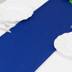 Scuba Polyester 12"x108" Table Runner Royal Blue - Wrinkle - Free Table Linen - Bell Racket Store