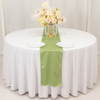 Scuba Polyester 12"x108" Table Runner Sage Green - Wrinkle - Free Table Linen - Bell Racket Store