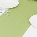 Scuba Polyester 12"x108" Table Runner Sage Green - Wrinkle - Free Table Linen - Bell Racket Store