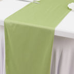 Scuba Polyester 12"x108" Table Runner Sage Green - Wrinkle - Free Table Linen - Bell Racket Store