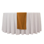 Scuba Polyester 12"x108" Table Runner Shimmer Gold - Wrinkle - Free Table Linen for Events and Banquets - Bell Racket Store