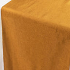 Scuba Polyester 12"x108" Table Runner Shimmer Gold - Wrinkle - Free Table Linen for Events and Banquets - Bell Racket Store