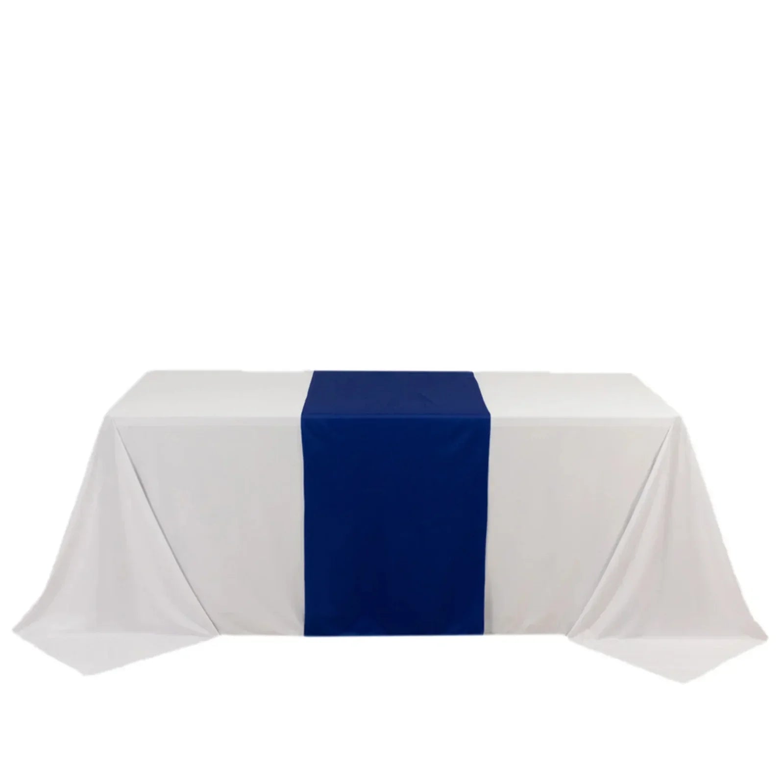 Scuba Polyester 24"x72" Wide Table Runner Royal Blue - Wrinkle - Free Table Linen - Bell Racket Store