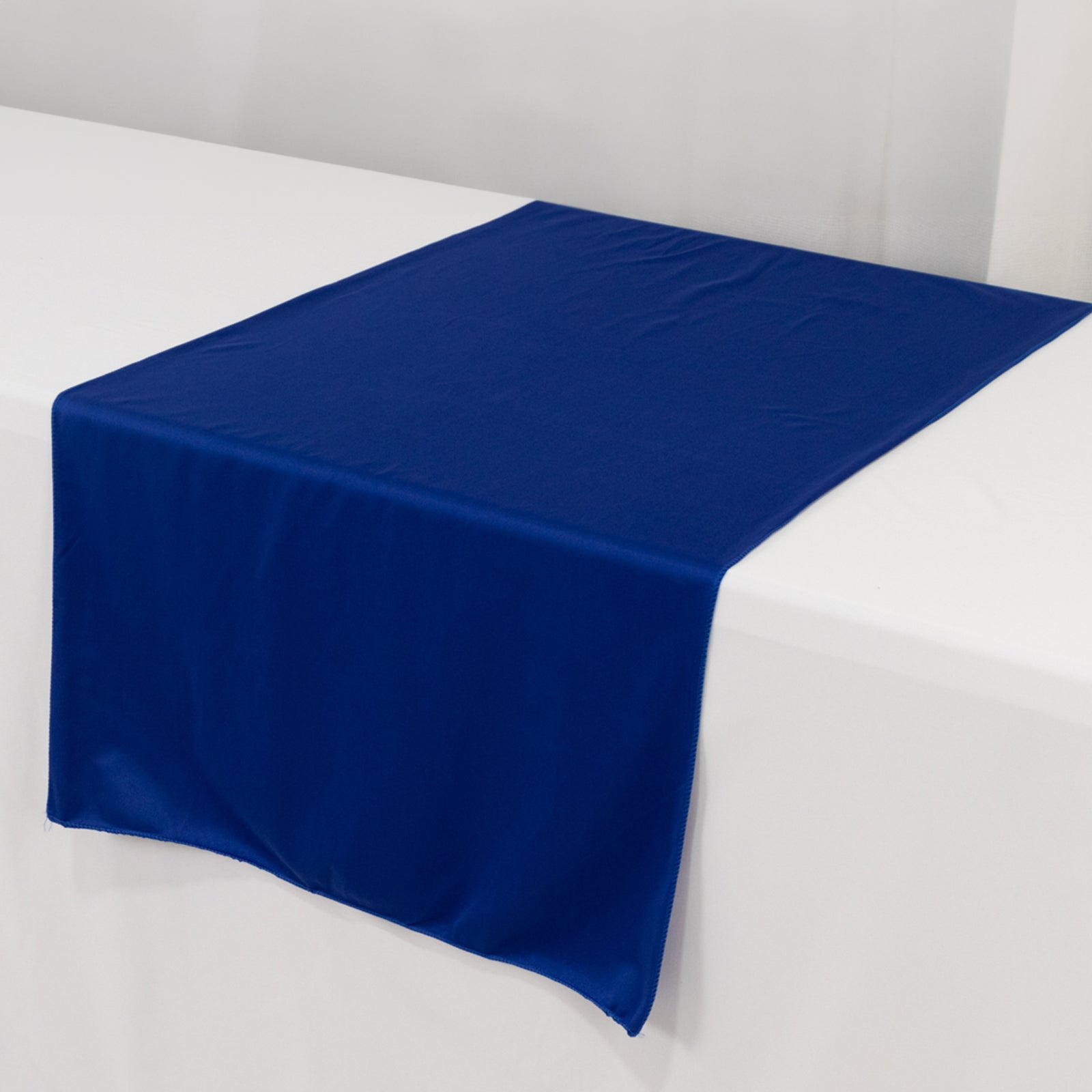 Scuba Polyester 24"x72" Wide Table Runner Royal Blue - Wrinkle - Free Table Linen - Bell Racket Store
