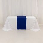 Scuba Polyester 24"x72" Wide Table Runner Royal Blue - Wrinkle - Free Table Linen - Bell Racket Store