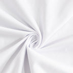 Scuba Polyester 24"x72" Wide Table Runner White - Wrinkle - Free Trade Show & Event Table Linen - Bell Racket Store