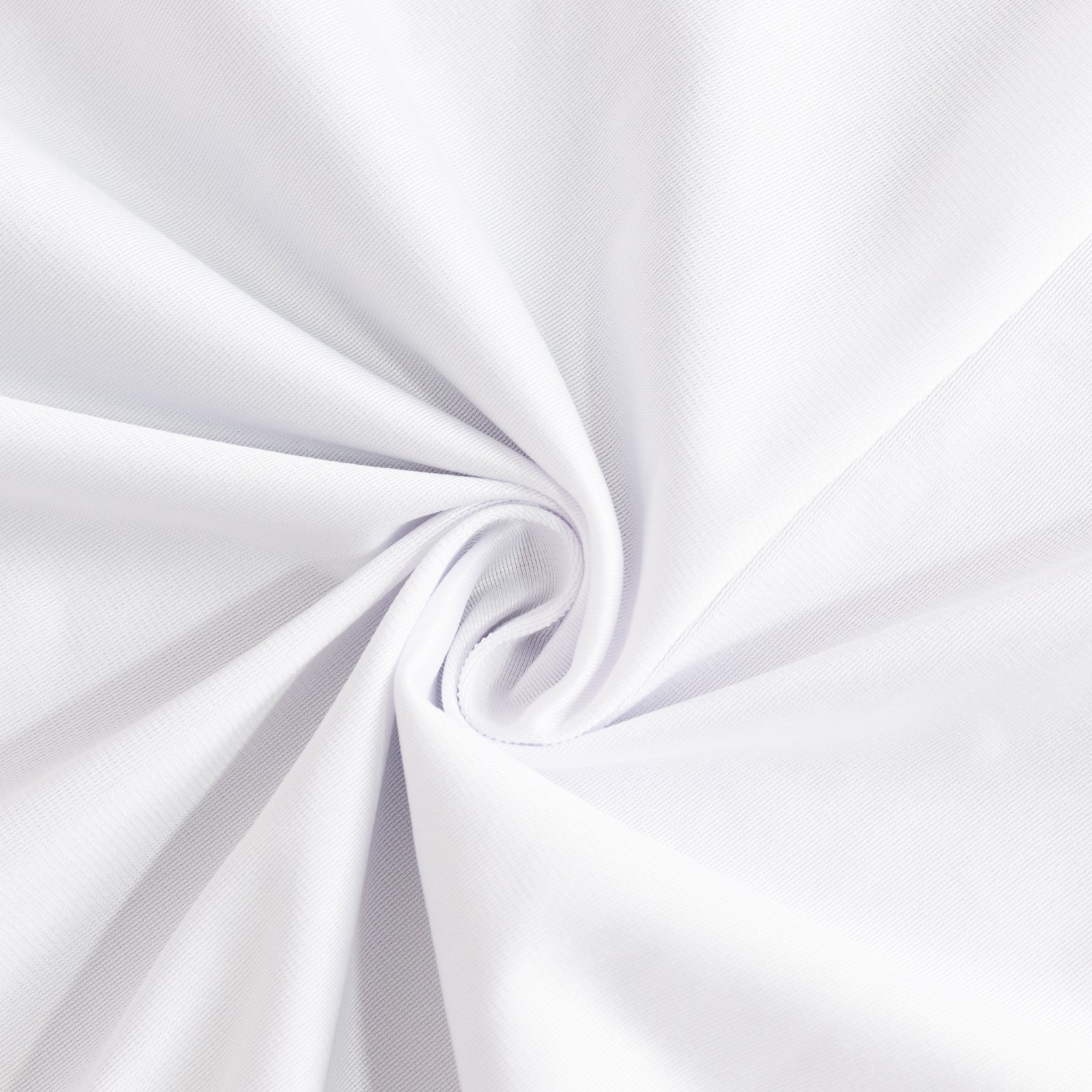 Scuba Polyester 24"x72" Wide Table Runner White - Wrinkle - Free Trade Show & Event Table Linen - Bell Racket Store