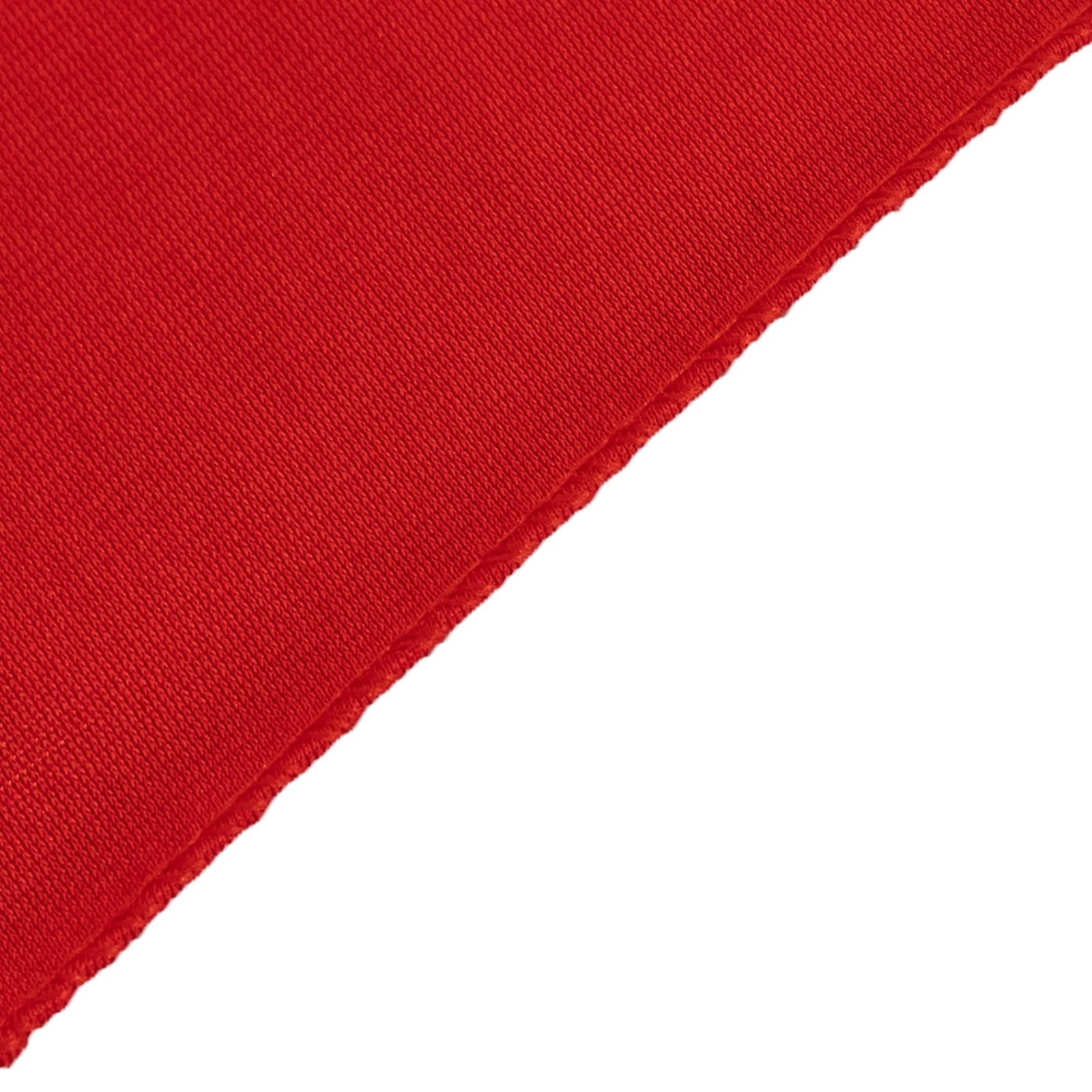 Scuba Polyester 36"x72" Wide Table Runner Red - Wrinkle - Free Trade Show Table Linen - Bell Racket Store