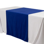 Scuba Polyester 36"x72" Wide Table Runner Royal Blue - Wrinkle - Free Trade Show Table Linen - Bell Racket Store