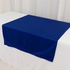 Scuba Polyester 36"x72" Wide Table Runner Royal Blue - Wrinkle - Free Trade Show Table Linen - Bell Racket Store