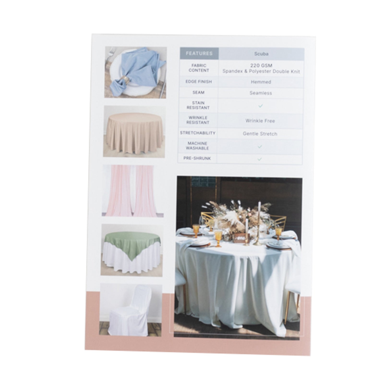 Scuba Polyester Fabric Sample Book - 30 Colors, High - Quality Swatches for Upholstery, Sewing and Craft Projects - Bell Racket Store