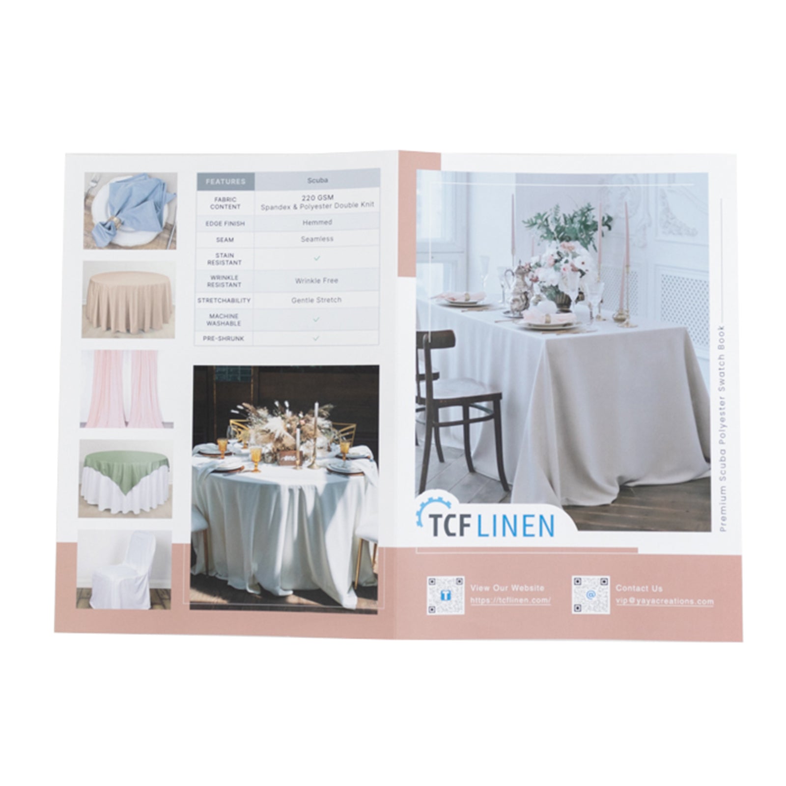 Scuba Polyester Fabric Sample Book - 30 Colors, High - Quality Swatches for Upholstery, Sewing and Craft Projects - Bell Racket Store