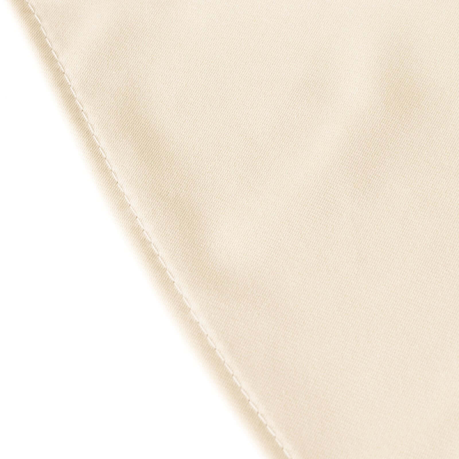 Scuba Rectangular 60"x102" Tablecloth Beige - Wrinkle Free & Stain Resistant Table Cover - Bell Racket Store