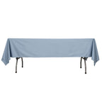 Scuba Rectangular 60"x102" Tablecloth Dusty Blue - Wrinkle Free & Stain Resistant Table Cover - Bell Racket Store