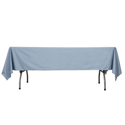 Scuba Rectangular 60"x102" Tablecloth Dusty Blue - Wrinkle Free & Stain Resistant Table Cover - Bell Racket Store
