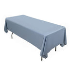 Scuba Rectangular 60"x102" Tablecloth Dusty Blue - Wrinkle Free & Stain Resistant Table Cover - Bell Racket Store