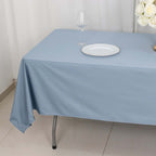Scuba Rectangular 60"x102" Tablecloth Dusty Blue - Wrinkle Free & Stain Resistant Table Cover - Bell Racket Store