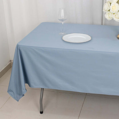 Scuba Rectangular 60"x102" Tablecloth Dusty Blue - Wrinkle Free & Stain Resistant Table Cover - Bell Racket Store