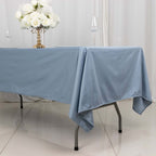 Scuba Rectangular 60"x102" Tablecloth Dusty Blue - Wrinkle Free & Stain Resistant Table Cover - Bell Racket Store