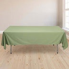 Scuba Rectangular 60"x102" Tablecloth Dusty Sage Green - Wrinkle Free & Stain Resistant Table Cover - Bell Racket Store