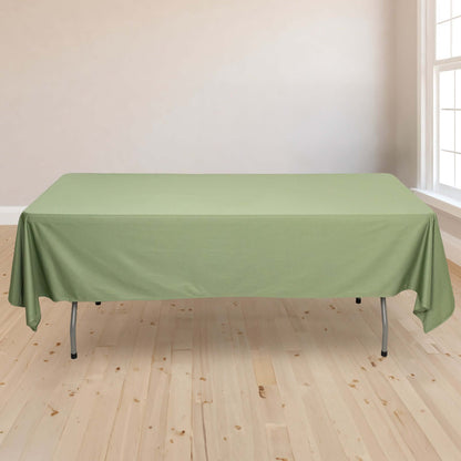 Scuba Rectangular 60"x102" Tablecloth Dusty Sage Green - Wrinkle Free & Stain Resistant Table Cover - Bell Racket Store