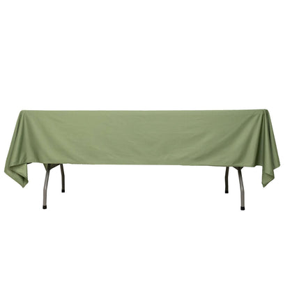 Scuba Rectangular 60"x102" Tablecloth Dusty Sage Green - Wrinkle Free & Stain Resistant Table Cover - Bell Racket Store