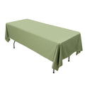Scuba Rectangular 60"x102" Tablecloth Dusty Sage Green - Wrinkle Free & Stain Resistant Table Cover - Bell Racket Store