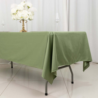 Scuba Rectangular 60"x102" Tablecloth Dusty Sage Green - Wrinkle Free & Stain Resistant Table Cover - Bell Racket Store