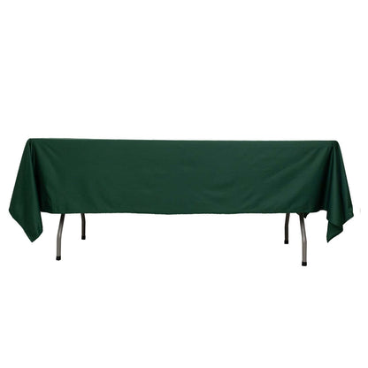 Scuba Rectangular 60"x102" Tablecloth Hunter Emerald Green - Wrinkle Free & Stain Resistant Table Cover - Bell Racket Store