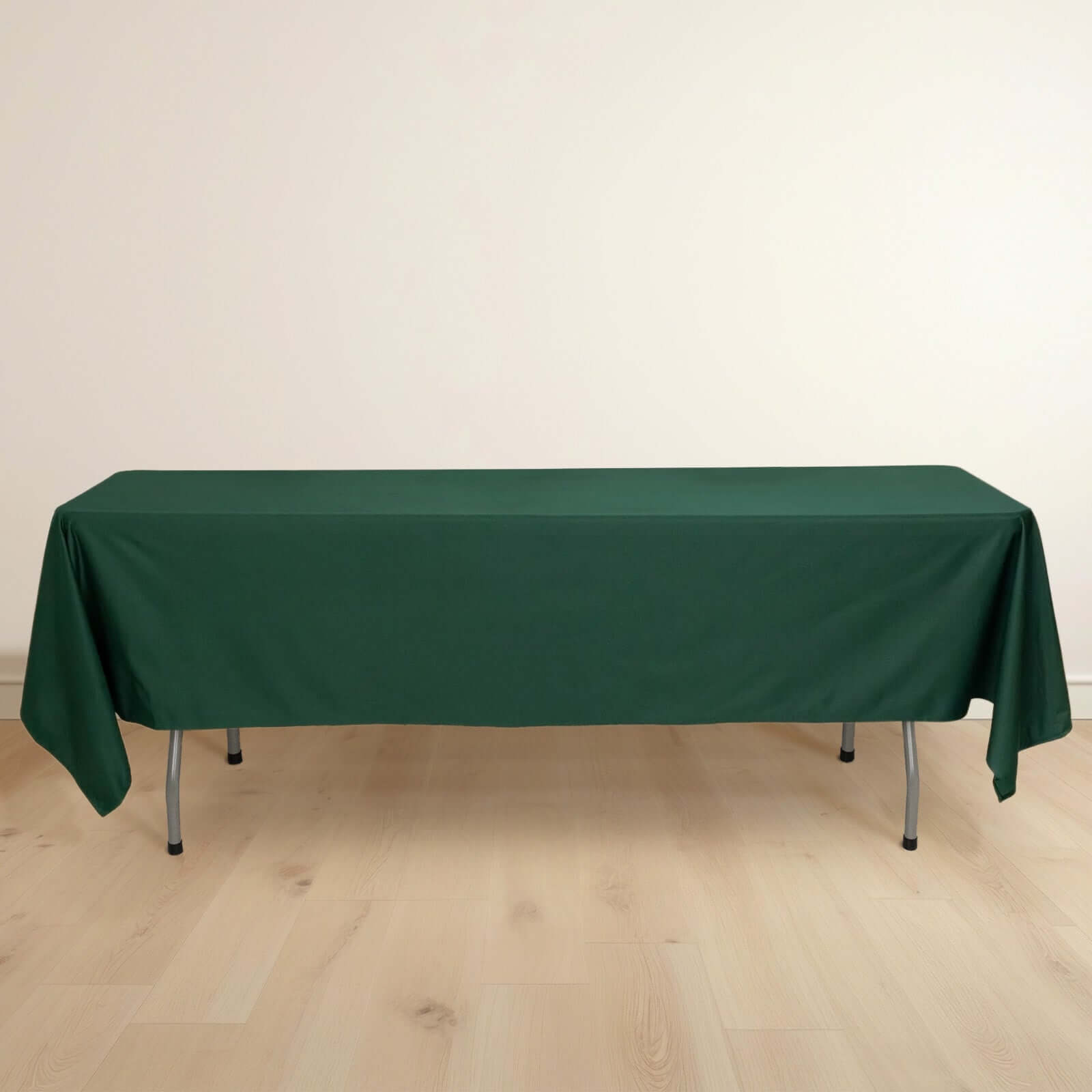 Scuba Rectangular 60"x102" Tablecloth Hunter Emerald Green - Wrinkle Free & Stain Resistant Table Cover - Bell Racket Store